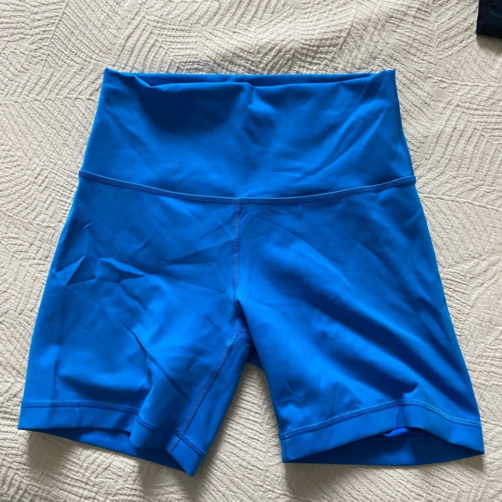 Lululemon Athletica Vibrant Blue Bike Shorts